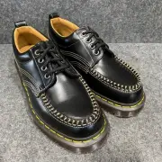 DR. MARTENS Lowell Leather Moc Toe Shoe Unisex Size M7/W8 Black