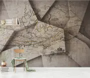 3D Paper Map WC475 WallPaper Murals Wall Print Decal Wall Deco Indoor Wall Murals