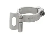 Venzo Road Mountain Bike Bicycle Adjustable Braze-on Front Derailleur Adapter Clamp Silver