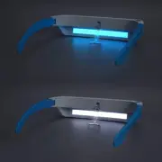 Light Therapy Glasses, Full Spectrum, Uv-Free Blue White (2 in 1) LED Light Ther