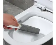 Pumice toilet brush with handle for toilet cleaning