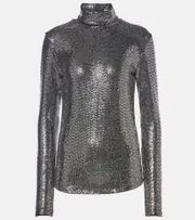 [Isabel Marant] Isabel Marant Joyela sequined top AU 14 silver