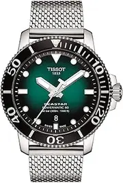 [Tissot] orologio uomo Seastar 1000 Powermatic 80 verde 43mm acciaio automatico T120.407.11.091.00