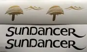 2 sets Sea Ray Sundancer Decals Sun Dancer Boat stickers 36 x 12 and 24x8 set
