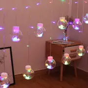 Wishing Ball Curtain String Lights Fairy Hanging Lights Colorful
