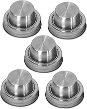 Cocktail Shakers Lid Jar Cap Set 5 Pcs Regular Mouth Jar Lids Strainer Lid Lightweight Portable Mix Seasonings Effortlessly