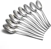 8-Piece Spoons Set, 8.1 Inch Stainless Steel Dinner Spoon, Tablespoon, Silverware Spoons for Home,Kitchen or Restaurant, Dishwasher Safe
