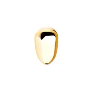 ICED OUT Single 10x6mm Grill - one size fits all gold tooth Cap