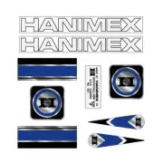 Hanimex - 16" - bmx decal set - old school bmx