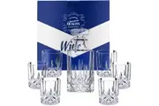 Premium Whiskey Decanter set with 6 glasses, 7 piece set
