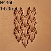 Leather stamp tool Weave for leather crafting crafts brass stamps #360