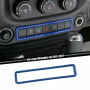 Blue Emergency Light Lamp Switch Cover Trim Frame for Jeep Wrangler JK 2011-2017 (for: Jeep)