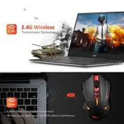 Silent Wireless Mouse Power-Saving Luminous HOTLIFE LED Slim Rechargeable