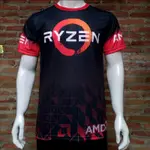 球衣 AMD NFDP 限量版球衣 AMD 球衣 GAMING AMD RYZEN 高性能全印花透氣速乾 BAJU JE