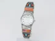Native American Navajo Handmade Sterling Silver and Multi-Stone Men’s Watch Tips