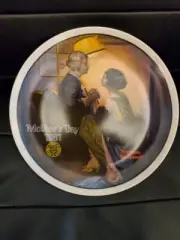 1981 Knowles Norman Rockwell Mother's Day Plate "After the Party"