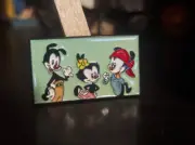 Animaniacs WB Enamel Pin Rectangle pinback Retro Pin New