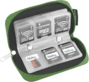 New LOT Of 9 MEMORY CARD Storage CASES By Eco-Fused Green SD SDHC XD MMC CF Etc