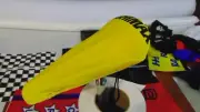 BMX Bicycle Seat Cover Vintage Kashimax Bike Saddle Cover Old School BMX Yellow