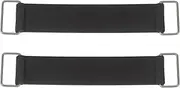 Battery Cover 2PCS Universal Motorcycle Scooters Battery Rubber Strap Elastic Bandage Stretchable Fixed Holder Belt Accessories Battery Terminal Cover(145MM)