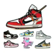 METALLIC ENAMEL SWOOSH JUMPMAN SNEAKER LAPEL PIN BUTTON KICKS RETRO LOGO GRAILS