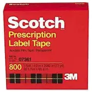 Scotch Acetate Film Tape 1.5"X72YD 800, 1 Roll