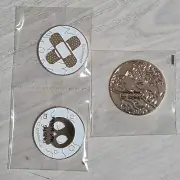 Pokemon Charizard UPC Metal Condition Markers + Metal Coin Gigantamax Charizard