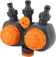 Sprinkler Timer Water Programmable Hose Outdoor Irrigation Controller Garden Switch G3 4'' with Double Head Mechanical Value for Lawn Yard