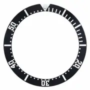 BEZEL INSERT FOR NEW OMEGA SEAMASTER PROFESSIONAL 300 2532.20,2599.80 WATCH BLAC