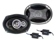 Absolute USA PRO6993 Pro Series 6x9" 600W 3 Way Black Car Coaxial Audio Speakers