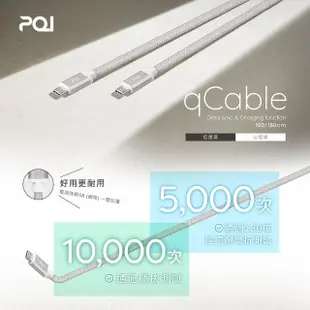 【PQI 勁永】Type C to Type C 100cm 編織充電線