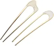 Beatifufu Hairpins for Women French Hair Pin Set u Shape Chignon Bun Sticks Hair Styling Accessories 2 Pack