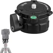 xinyee 69mm Speedy Adjustable Leveling Base Panning Level with Offset Bubble Level for All Tripods with 1/4" 3/8" Thread