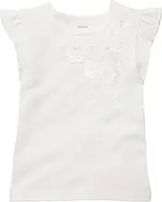 [Carter's] Sweet Sunshine Collection Flutter-Sleeve Top (3M-24M) (9 Months, White)