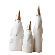 Christmas Gnome Santa Claus Statue Figurine, Decorative Ceramic Santa Clause
