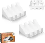 Coipdfty Soap Dishes, Upgrade Suction Silicone Shower Soap Dish with Drianage, Bar Soap Holder & Saver Waterfall Self-Draining to Keep Your Bar Soap Organized and Clean