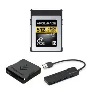 ProGrade Digital 512GB CFexpress 4.0 Type B Gold Memory Card Bundle