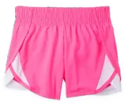 Small Athletic Works Girls Solid Pink Active Running Shorts DriWorks Tagless