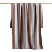 Canningvale Striped Cabana Cotton Terry Beach Quick-Drying Soft Towel Nutmeg