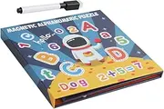 KICHOUSE 1 Set Alphabet Number of DIY Educational Decals for Reusable Learning Kit for Fine Motor Skills Color Recognition Early Education for Nursery Kindergarten