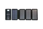 Maxxlee 20000mAh 4 Solar Panel Power Bank Qi Wireless Battery Charger Dual USB Type C