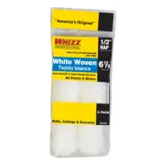 Whizz 44318 White Woven Shed-Resist Mini Paint Roller Cover 6.5 W x 1/2 Nap in.