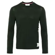 [Thom Browne] Long Sleeve Tee In Wool Jersey Men