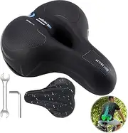 Cloud Comfort Pro 2.0 Bicycle Saddle, Comfortable Soft Memory Foam Ergonomic Shock Absorbing Breathable Bicycle Saddle, City Bike Saddle, Mountain Bike Saddles with Suspension for Men, Women, Children