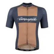Campagnolo PALLADIO Vintage Style Wool Blend Short Sleeve Cycling Jersey : BLUE