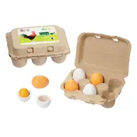 在飛比找HOTAI購優惠-【howa德國木製玩具】蛋蛋的力量｜6入木製雞蛋盒