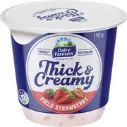 Dairy Farmers Thick & Creamy Strawberry Yoghurt 150g