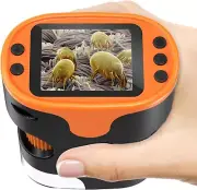 Handheld Microscope for Kids 4K 2.0" Screen Rechargeable Mini Pocket Digital ,,,