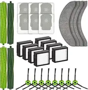(30 Pack) Combo j7+ Replacement Parts Compatible with iRobot Roomba Combo j7+, Combo j9+, Combo 10 Max Robot Vacuum, 2 Sets Roller Brush, 4 Mop Pads, 8 HEPA Filters, 6 Dust Bags, 8 Side Brushes