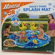 Banzai JR Ducky Pond Splash Mat Inflatable Water Sprinkling 18 Months + Kids